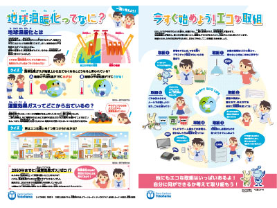 横浜市温暖化対策本部 温暖化対策学習パネル
