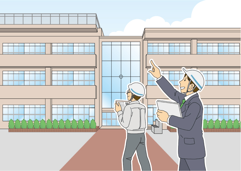 横浜市建築局 建築工程カラーイラスト